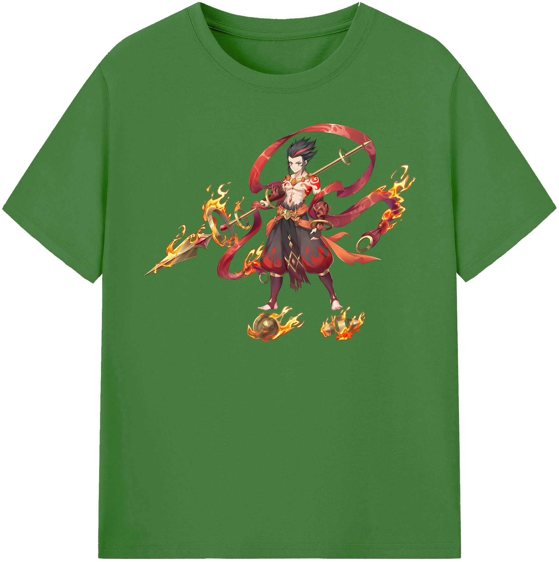 （画像用） Ne Zha 2 ナタ 魔童の大暴れ レディースカジュアルプリントTシャツ（綿100％）